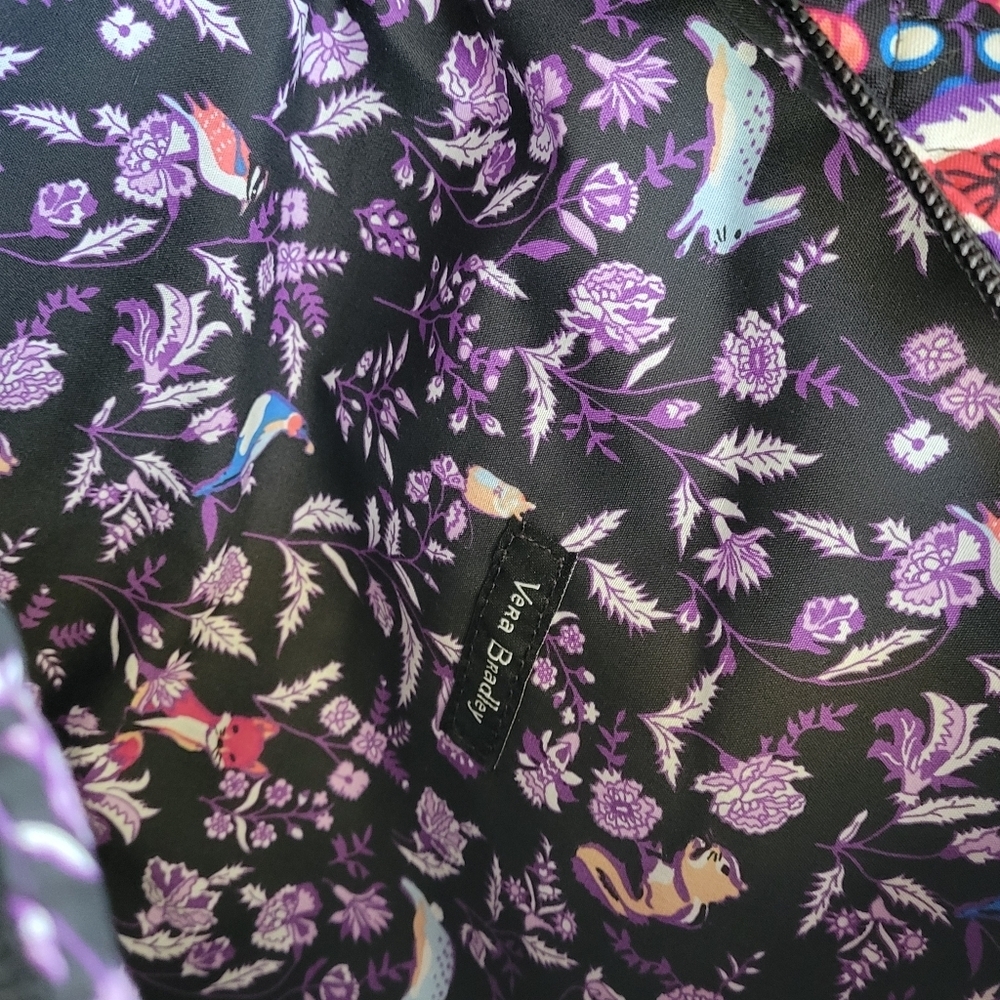 Vera Bradley Sling Backpack Foxwood Pattern RETIRED NWOT Crossbody Quilt 20" App - Picture 11 of 13